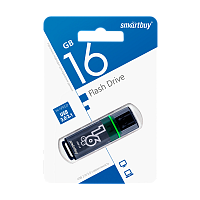 Флеш-накопитель Smartbuy Glossy 16GB USB3.0 пластик серый 