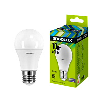 Лампа светодиодная Ergolux A60 E27 10W 6500К 172-265V груша ЛОН (1/10/100)