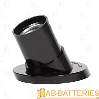Патрон Smartbuy карболитовый настенный E27 наклонный черный (1/200)