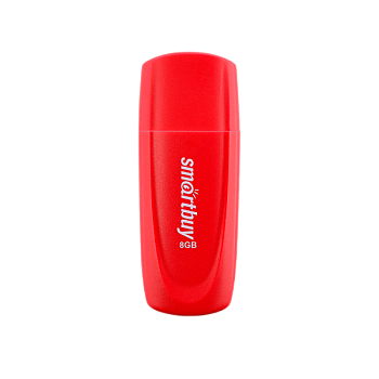 Флеш-накопитель Smartbuy Scout 8GB USB2.0 пластик красный