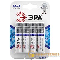 Батарейка ЭРА Super LR6 AA BL8 Alkaline 1.5V (8/80/640/11520)