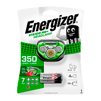 Фонарь налобный Energizer Vision HD+ 3LED от батареек 3 режима зеленый