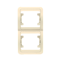 Рамка Makel Mimoza 2пост. вертикальная кремовый 32032 (1/20)