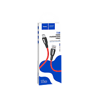 Кабель HOCO X39 USB (m)-microUSB (m) 1м 2.4A ткань красный (1/33/330)