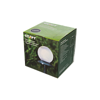 Фонарь садовый Старт Сфера от солнечной батареи IP44 датчик движения черный