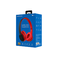 Наушники полноразмерные Borofone BO4 bluetooth 5.0 с микр. красный (1/12/36)