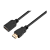 Кабель GoPower удлинитель HDMI 2.0 (m)-HDMI (f) 0.5м ПВХ черный Premium Zip-Lock c подвесом (1/250)