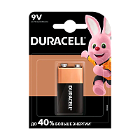 Батарейка Duracell Plus Крона 6LR61 BL1 Alkaline 9V (1/10)
