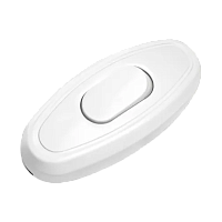 Выключатель для бра Прогресс 1-клав.Негорючий ABS пластик белый (1/50/500)