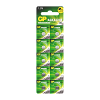 Батарейка GP G4/LR626/LR66/377A/177 BL10 Alkaline 1.5V отрывные (10/250/5000) 