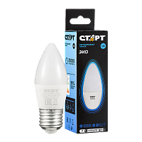 Лампа светодиодная Старт B35 E27 7W 6500К 220V свеча Black матовая (1/10/100)