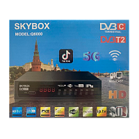 Приставка для цифрового ТВ Skybox Q6000 DVB-T/T2 металл черный (1/60)