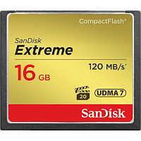 Карта памяти CF SanDisk EXTREME 16GB 800x 60 МБ/сек UDMA 7