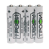 Батарейка Трофи Eco LR03 AAA Shrink 4 Alkaline 1.5V (4/60/960/46080)