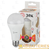 Лампа светодиодная ЭРА A65 E27 21W 2700К 170-265V груша