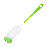 Ершик для мытья бутылок Рыжий кот KB-04 33см x 5см с губкой (1/12/96)