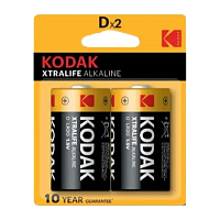 Батарейка Kodak XTRALIFE LR20 D BL2 Alkaline 1.5V (2/20/100) 