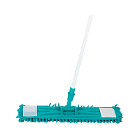 Швабра для пола Рыжий кот 120см телескопическая с насадкой MopM4-Eco «Лапша» бирюзовый (1/12)