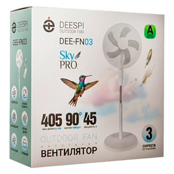 Вентилятор напольный DEESPI DEE-FN03 45W белый