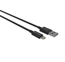 Кабель MORE CHOICE K42i USB (m)-Lightning (m) 1м 2.4A TPE черный