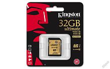 Карта памяти SD Kingston 32GB Class10 UHS-I (U1) 90 МБ/сек