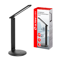 Светильник настольный Ultraflash UF-812 7W 230V на основании 3 ур.ярк. черный (1/40)