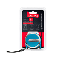 Рулетка измерительная Smartbuy Tools 3м*16мм пластик фиксатор ударопрочный корпус голубой (1/96)