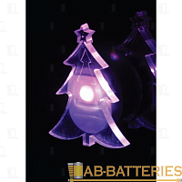 Ночник Космос "Ёлка" 1LED присоска плавная смена цвета ассорти