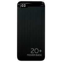 Внешний аккумулятор MORE CHOICE PB19-20 20000mAh 2.1A 2USB/Type-C/MicroUSB дисплей черный