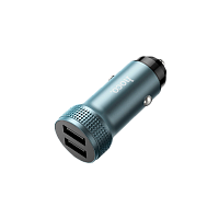 Автомобильное З/У HOCO Z49 2USB 2.4A серый (1/13/130)