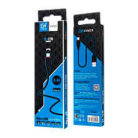 Кабель GFPower 17M USB (m)-microUSB (m) 1м 2.4A ПВХ черный (1/648)