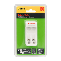 З/У для аккумуляторов Kodak C8001B AA/AAA 2 слота+USB (1/6/24)