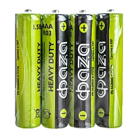 Батарейка Фаzа R03 AAA Shrink 4 Heavy Duty 1.5V (4/60/1200)