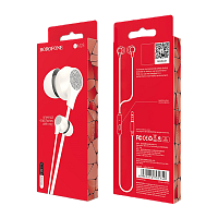 Наушники внутриканальные Borofone BM28 с микр. белый (1/72/288)