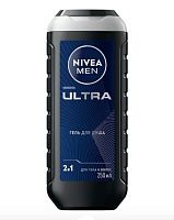 Гель для душа мужской Nivea Свежесть и Очищение ULTRA 2 в 1 250мл (1/6)