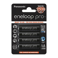 Аккумулятор предзаряженный RTU Panasonic HR6 AA BL4 NI-MH eneloop pro 2550mAh CN (Китай) (4/40/80/48