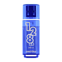 Флеш-накопитель Smartbuy Glossy 128GB USB3.1 пластик синий