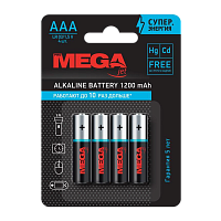 Батарейка Promega LR03 AAA BL4 Alkaline 1.5V (4/48/960/46080) 