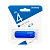 Флеш-накопитель Smartbuy Clue 4GB USB2.0 пластик синий