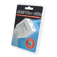 Зарядное устройство ROBITON USB2400/TWIN 4800мА с 2 USB выходами BL1 (1/20/40)