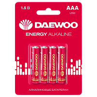 Батарейка Daewoo ENERGY LR03 AAA BL4 Alkaline 1.5V (4/40/960)