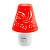 Ночник Camelion NL-193 "Светильник красный" 3LED 0.5W 220V в розетку (1/24/96)