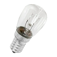 Лампа накаливания Makeeta Е12 15W 220-240V свеча для холодильников прозрачная (1/50)