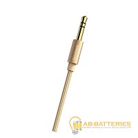Кабель AUX Borofone BL3 Jack 3.5mm (m)-Jack 3.5mm (m) 1м нейлон золотой (1/50/200) 