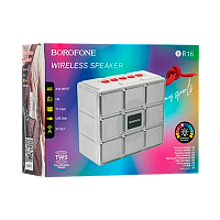 Портативная колонка Borofone BR16 bluetooth 5.1 microSD серый (1/80)