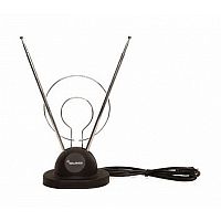 ТВ-Антенна комнатная Selenga 100B пассивная с питанием с усилителем DVB-T/T2