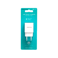 Сетевое З/У Borofone BA20A 1USB 2.1A белый (1/65/260) 