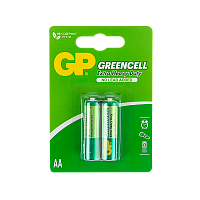 Батарейка GP GreenCell R6 AA BL2 Heavy Duty 1.5V (2/36/144) R