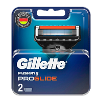 Сменные кассеты Gillette "FUSION PROGLIDE" 5 лезвий 2шт. (цена за 1 шт) (2/20)