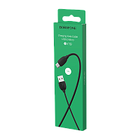 Кабель Borofone BX19 USB (m)-microUSB (m) 1м 2.4A ПВХ черный (1/648)